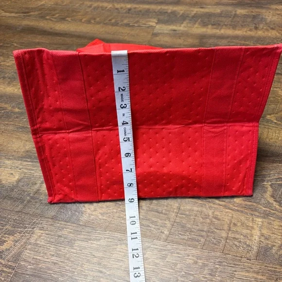 DoorDash Insulated Thermal Delivery Tote Bag Hot Cold Zip Closure Red Foldable - Picture 6 of 8